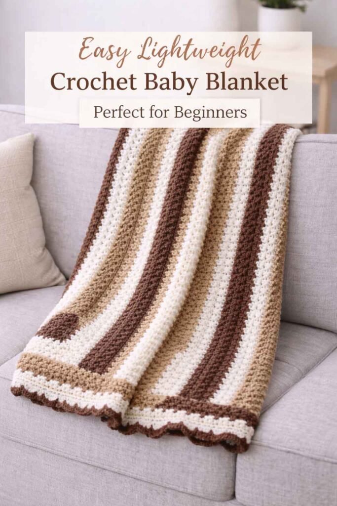 Dainty Dot Crochet Baby Blanket – Lightweight Pattern