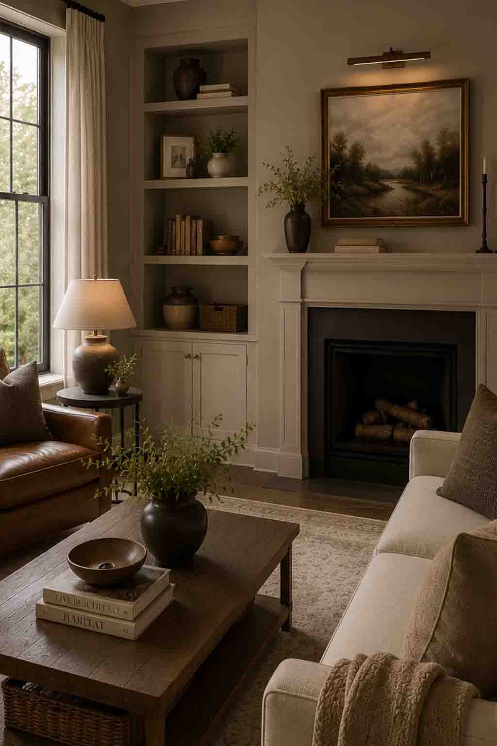 Sherwin Williams Perfect Greige SW 6073 tailored mid tone living room